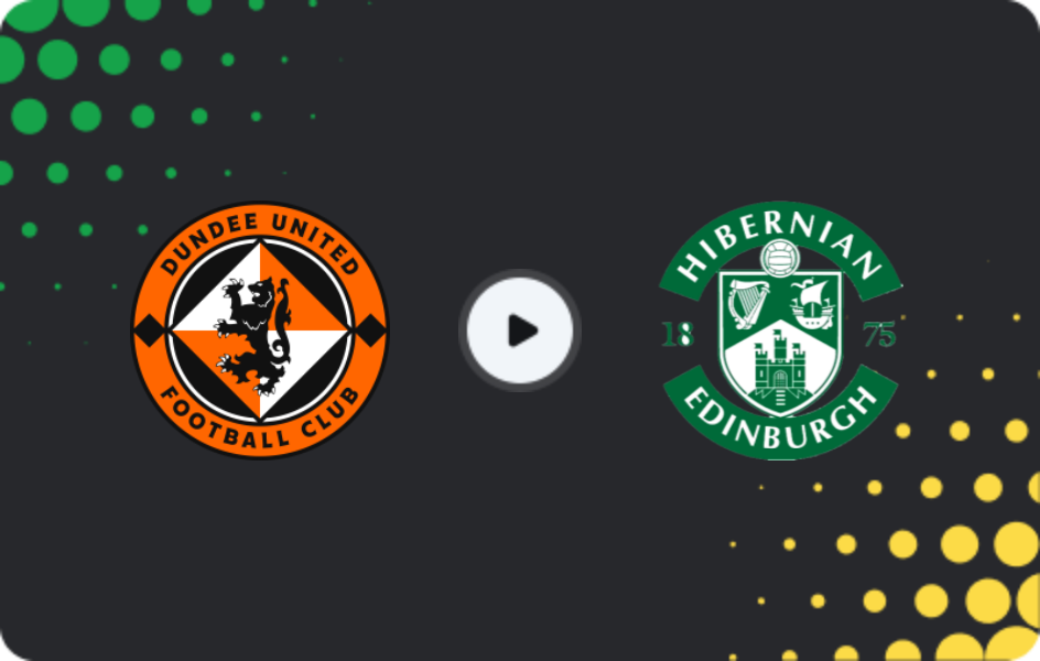 Where to watch Dundee United — Hibernian, Premiership, 20.12.2025