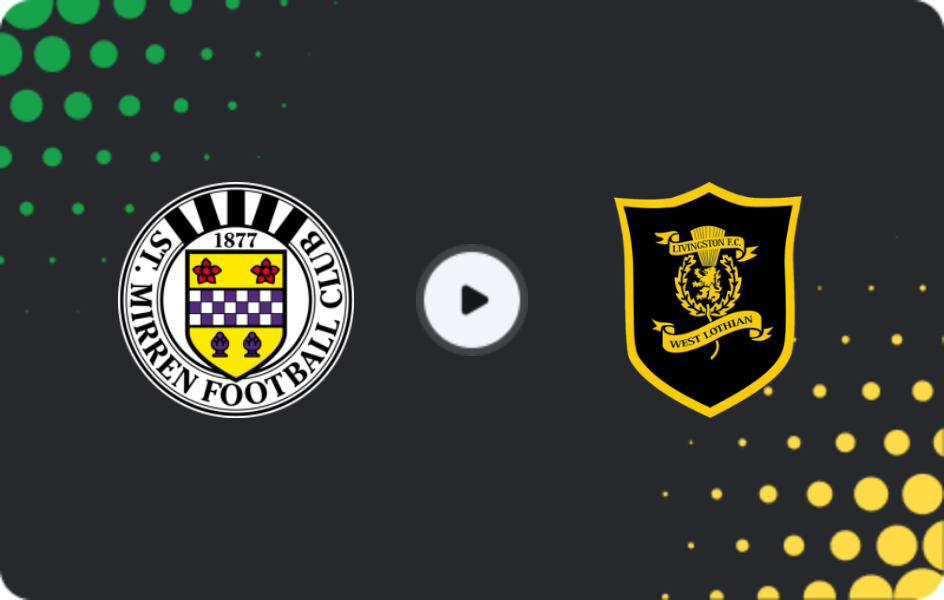 Where to watch St. Mirren — Livingston, Premiership, 20.12.2025