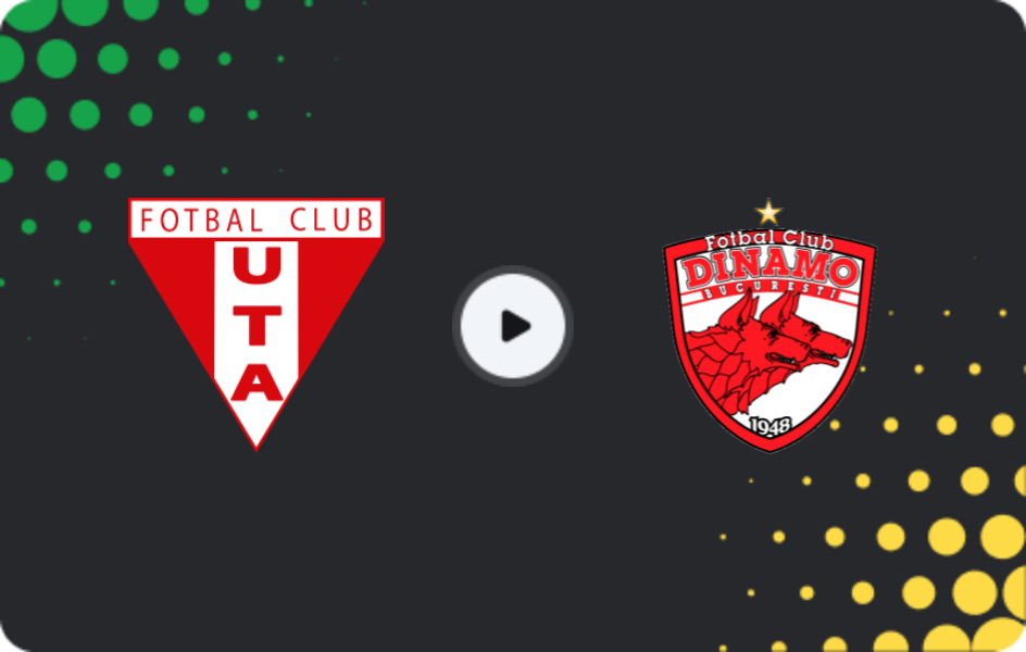 Where to watch UTA Arad — Dinamo Bucuresti, Liga I, 20.12.2025