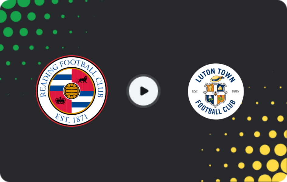 Where to watch Reading — Luton Town, League One, 18.12.2025