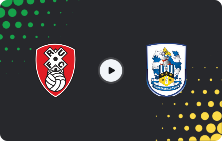 Where to watch Rotherham — Huddersfield, League One, 20.12.2025