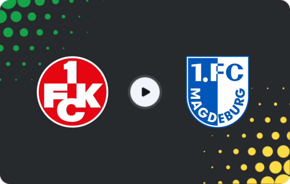 Where to watch Kaiserslautern — Magdeburg, 2. Bundesliga, 20.12.2025