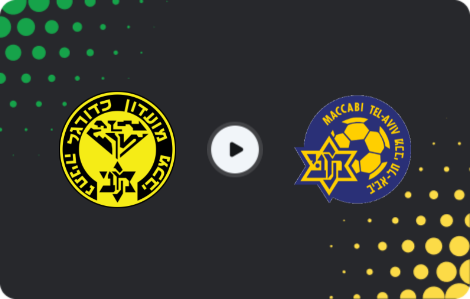 Where to watch Maccabi Netanya — Maccabi Tel Aviv, Ligat Ha'al, 21.12.2025