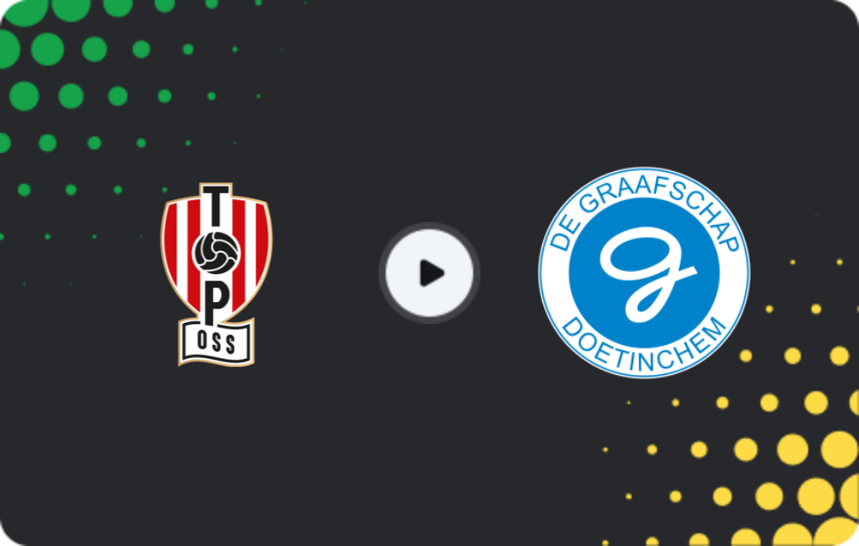 Where to watch TOP Oss — De Graafschap, Eerste Divisie, 20.12.2025