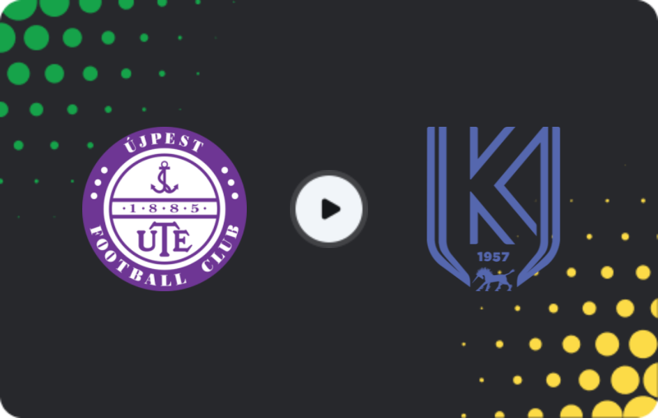 Where to watch Ujpest — Kazincbarcikai, NB I, 21.12.2025