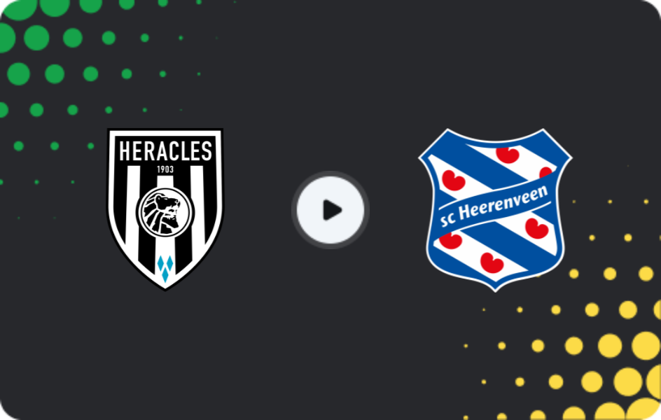 Where to watch Heracles — Heerenveen, Eredivisie, 20.12.2025