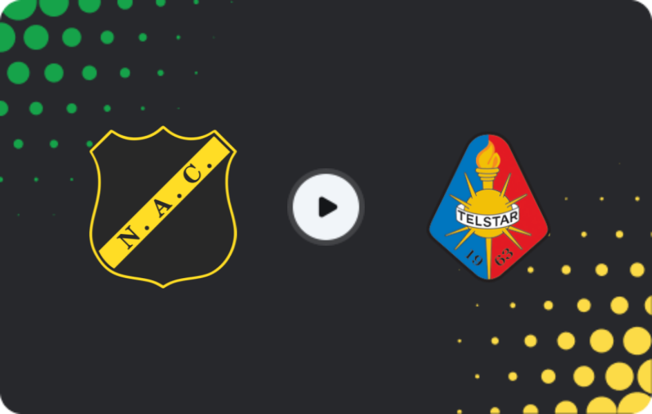 Where to watch NAC Breda — Telstar, Eredivisie, 20.12.2025