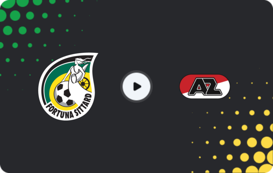 Where to watch Fortuna Sittard — AZ Alkmaar, Eredivisie, 21.12.2025