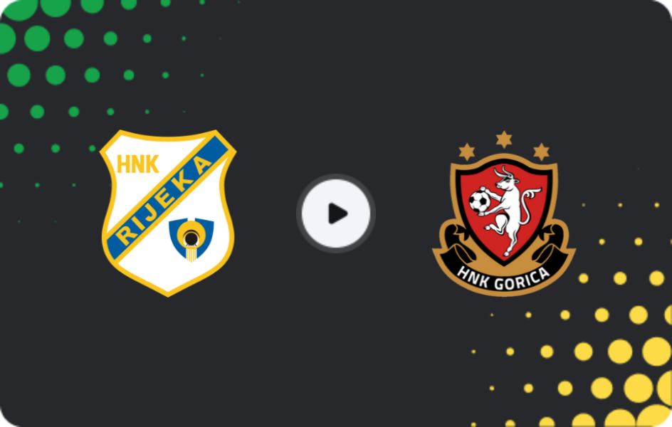 Where to watch HNK Rijeka — HNK Gorica, HNL, 21.12.2025