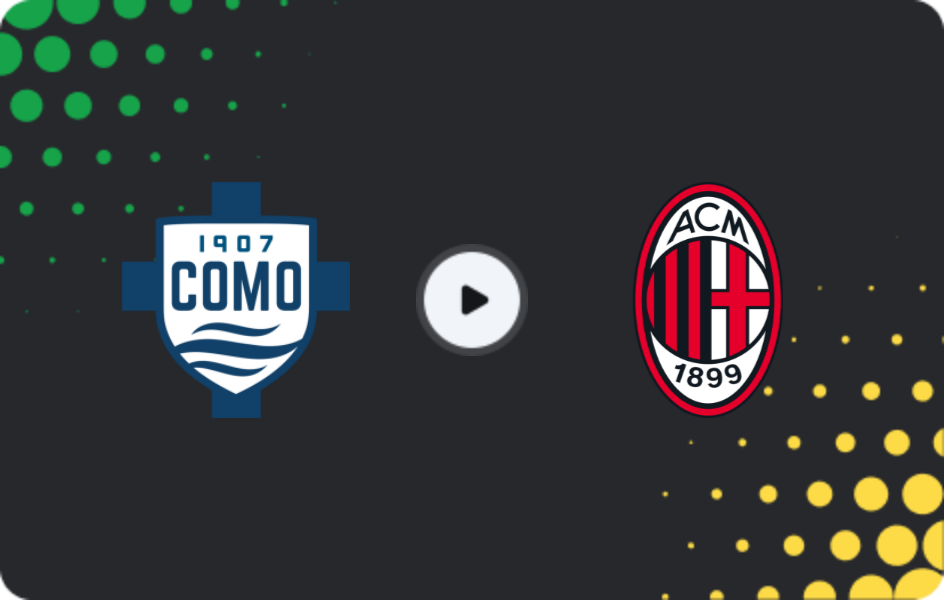 Where to watch Como — Milan, Serie A, 15.01.2026