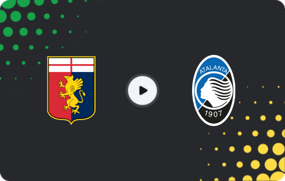 Where to watch Genoa — Atalanta, Serie A, 21.12.2025