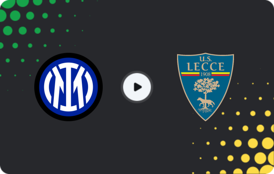 Where to watch Inter — Lecce, Serie A, 14.01.2026