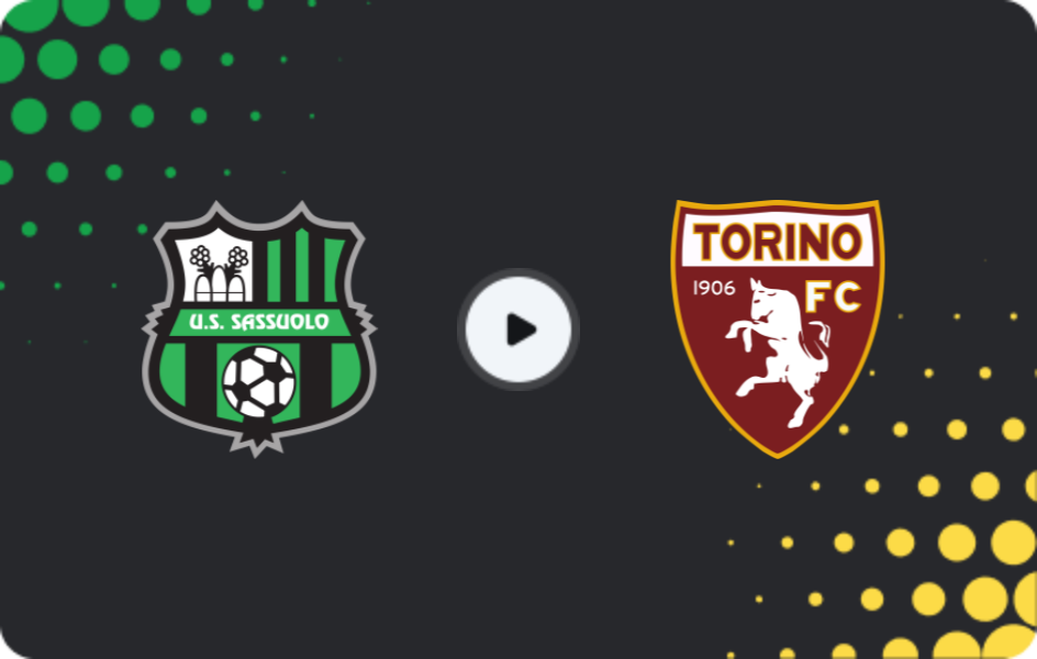 Where to watch Sassuolo — Torino, Serie A, 21.12.2025