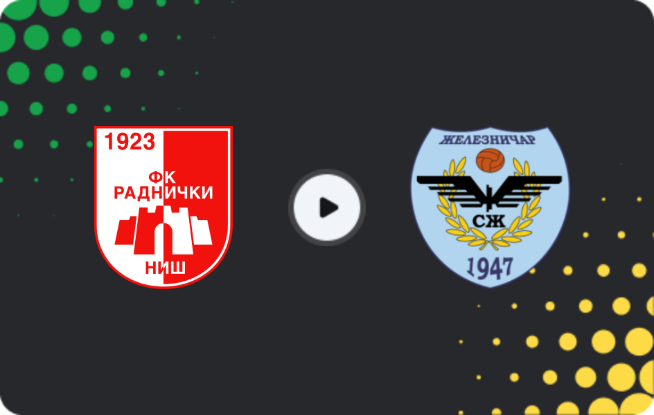 Where to watch Radnicki NIS — Železničar Pančevo, Super Liga, 20.12.2025
