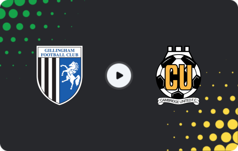 Where to watch Gillingham — Cambridge United, League Two, 26.12.2025