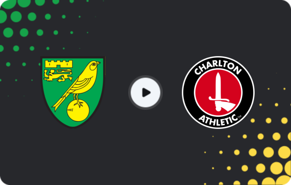 Where to watch Norwich — Charlton Athletic, Championship, 26.12.2025