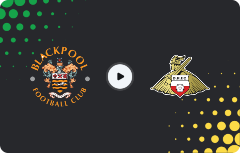 Where to watch Blackpool — Doncaster, League One, 26.12.2025