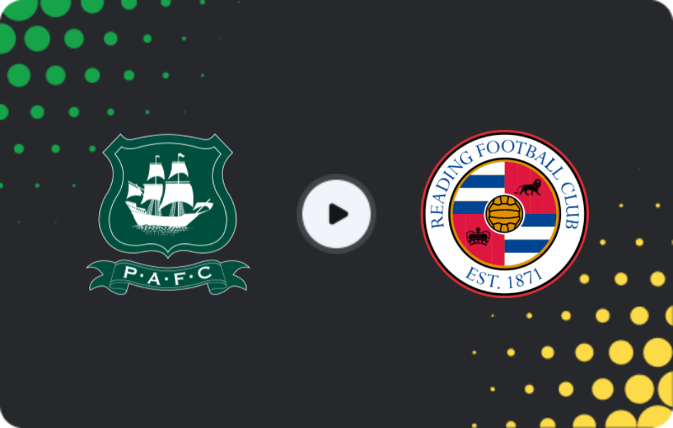 Where to watch Plymouth Argyle — Reading, League One, 26.12.2025