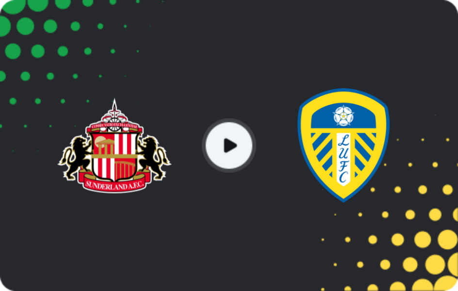 Where to watch Sunderland — Leeds, Premier League, 28.12.2025