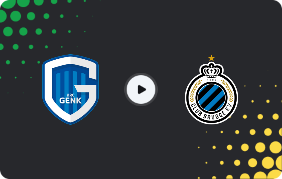 Where to watch Genk — Brugge, Jupiler Pro League, 26.12.2025