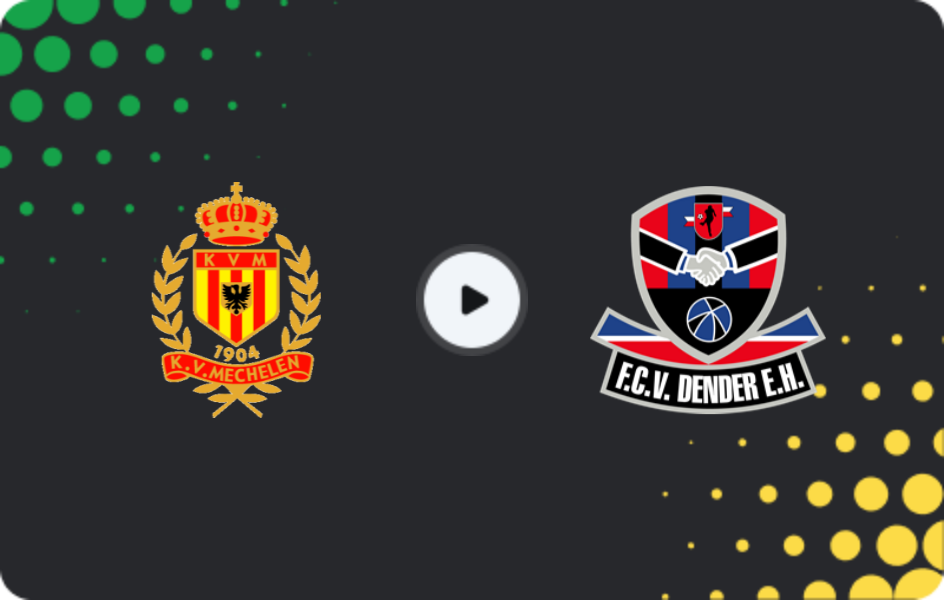 Where to watch Mechelen — Dender, Jupiler Pro League, 27.12.2025