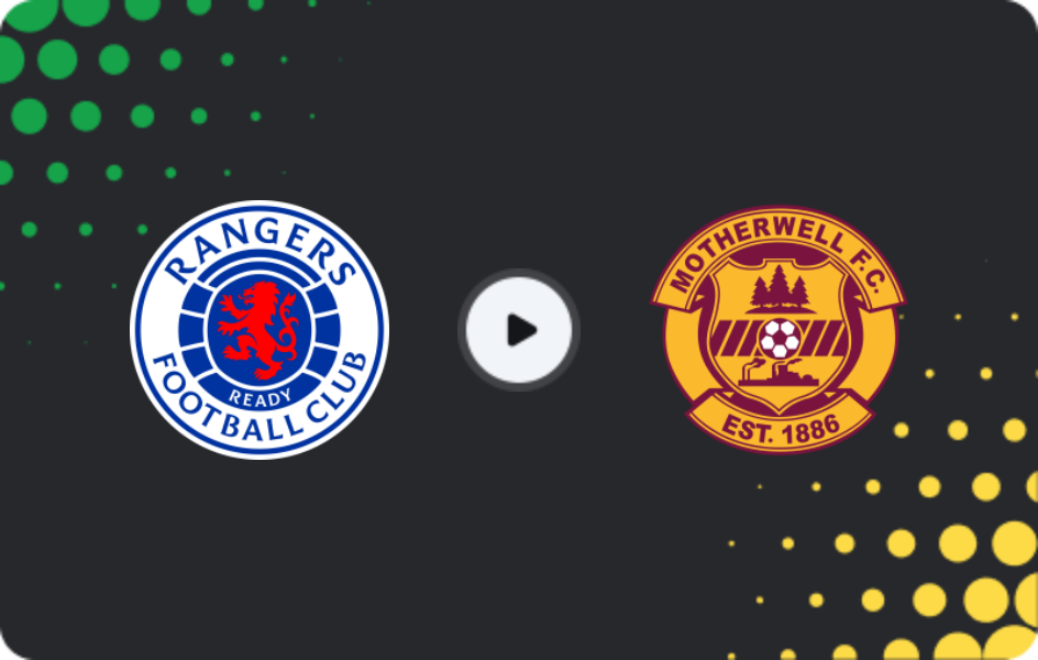 Where to watch Rangers — Motherwell, Premiership, 27.12.2025