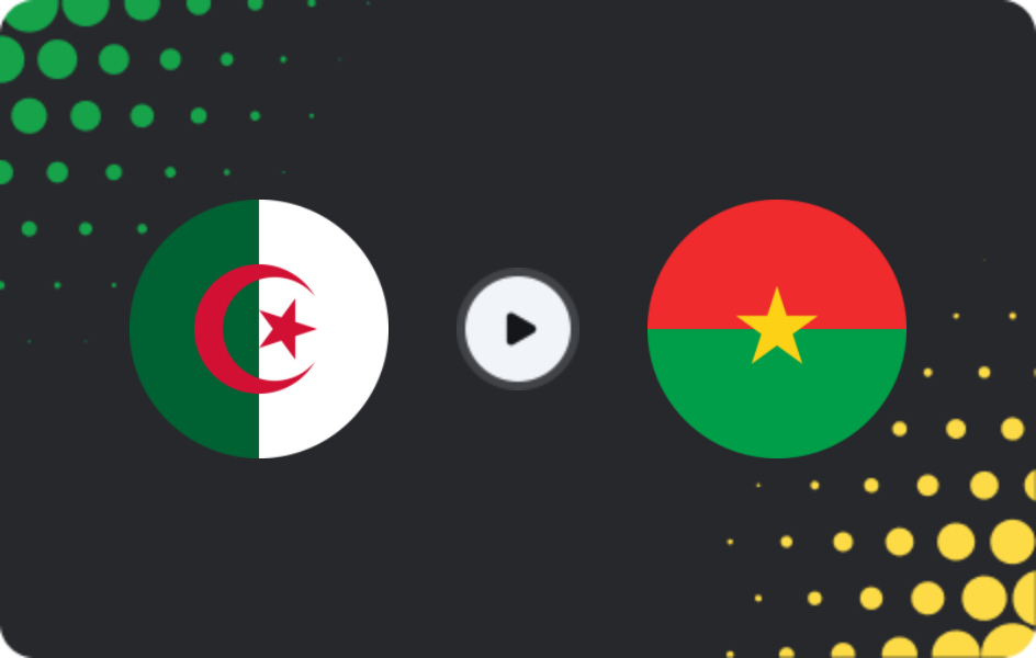 Where to watch Algeria — Burkina Faso, Africa Cup of Nations, 28.12.2025