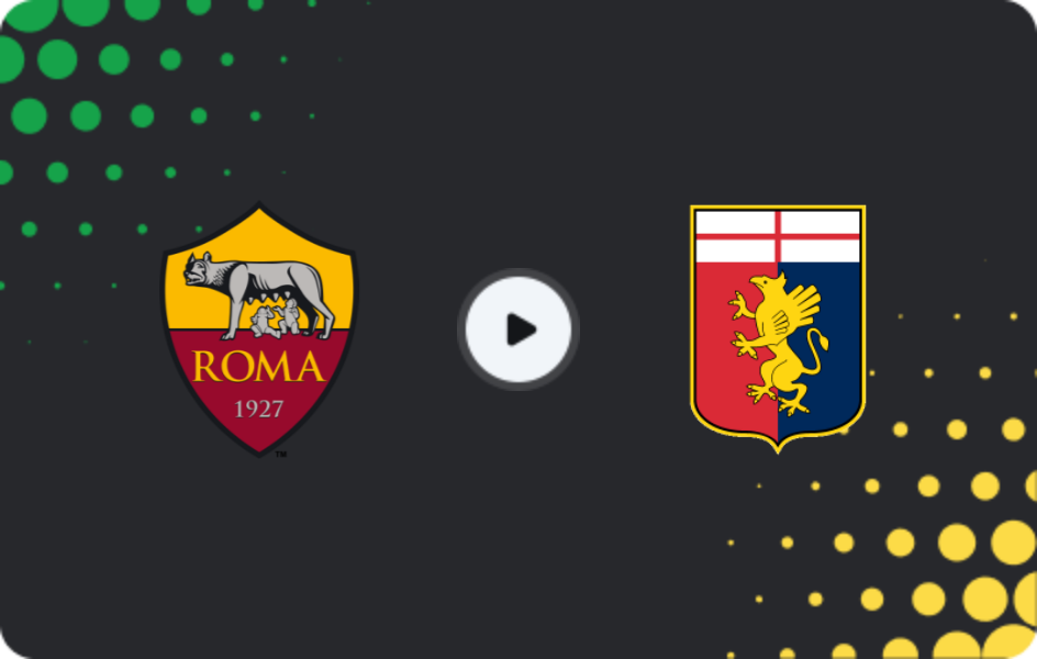 Where to watch Roma — Genoa, Serie A, 29.12.2025