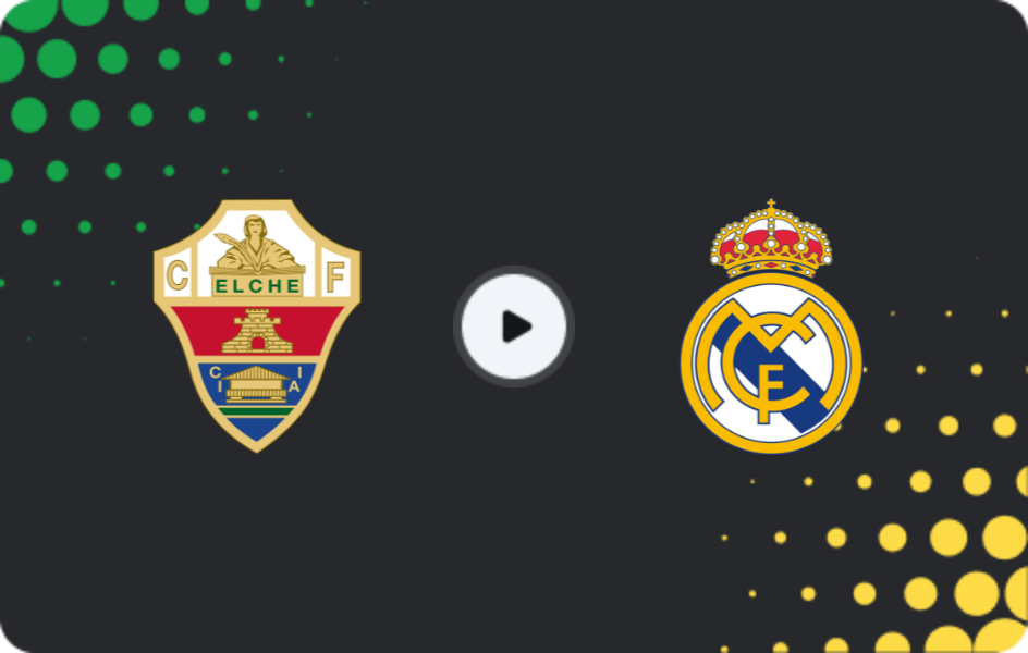 Where to watch Elche — Real Madrid, La Liga, 23.11.2025