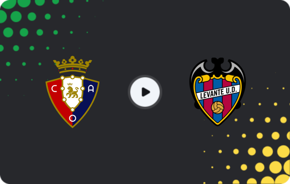 Where to watch Osasuna — Levante, La Liga, 07.12.2025