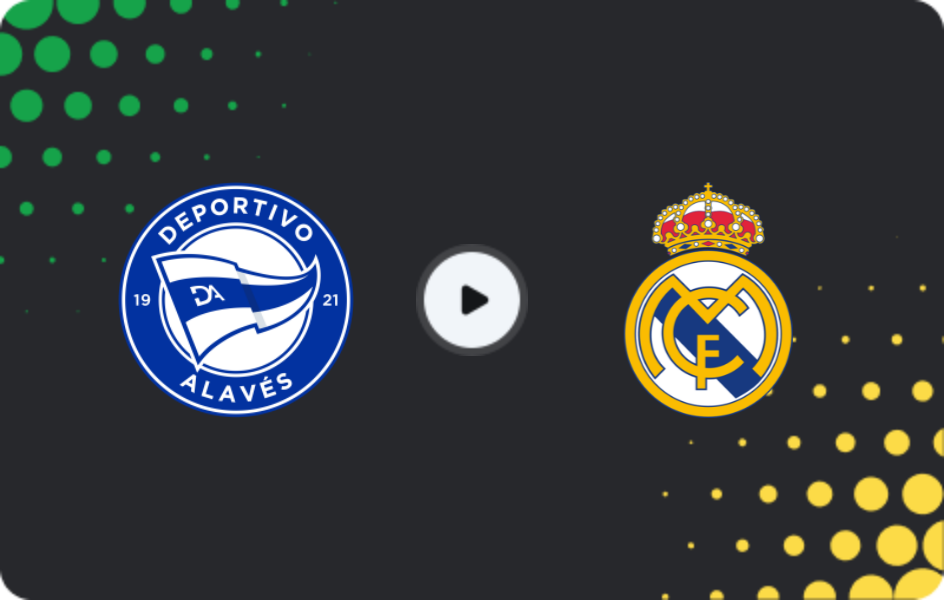 Where to watch Alaves — Real Madrid, La Liga, 14.12.2025