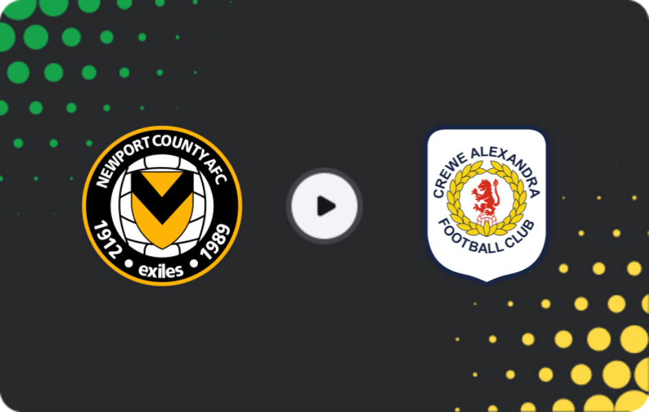 Where to watch Newport County — Crewe Alexandra, League Two, 29.12.2025