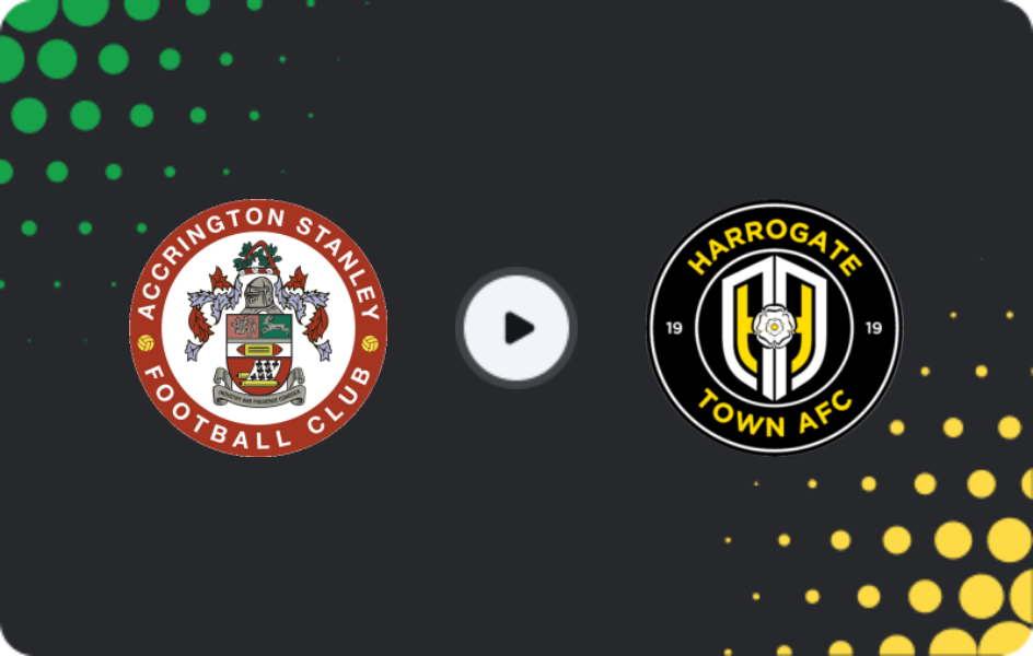 Where to watch Accrington Stanley — Harrogate Town, League Two, 29.12.2025