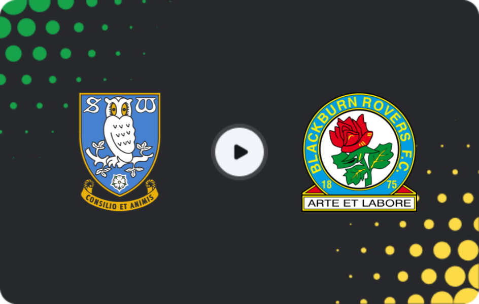 Where to watch Sheffield Wednesday — Blackburn Rovers, Championship, 29.12.2025