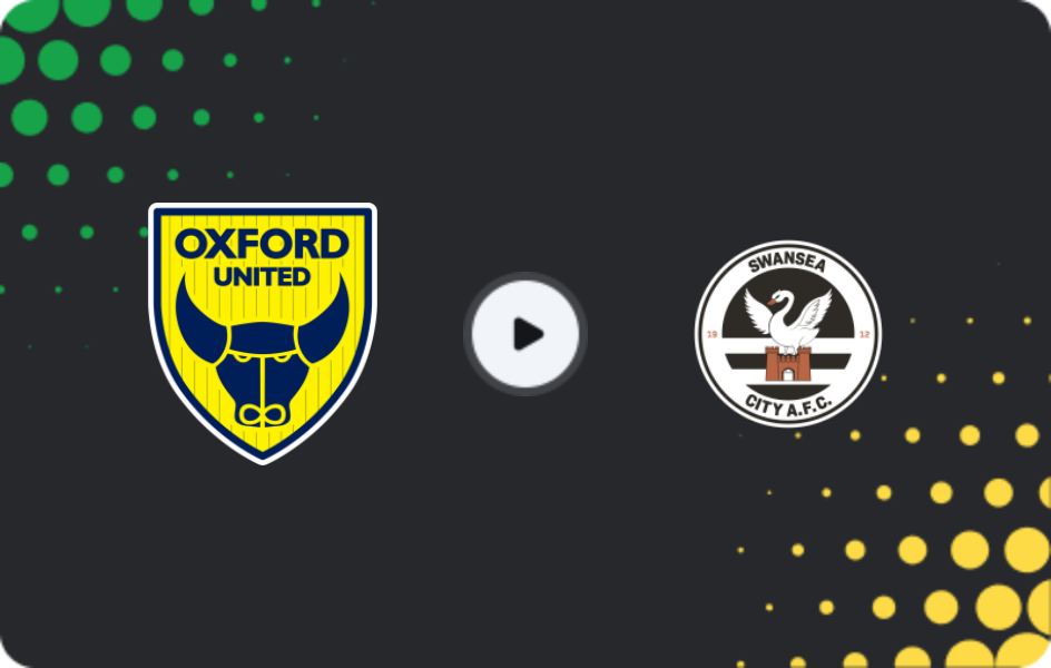 Where to watch Oxford United — Swansea, Championship, 29.12.2025