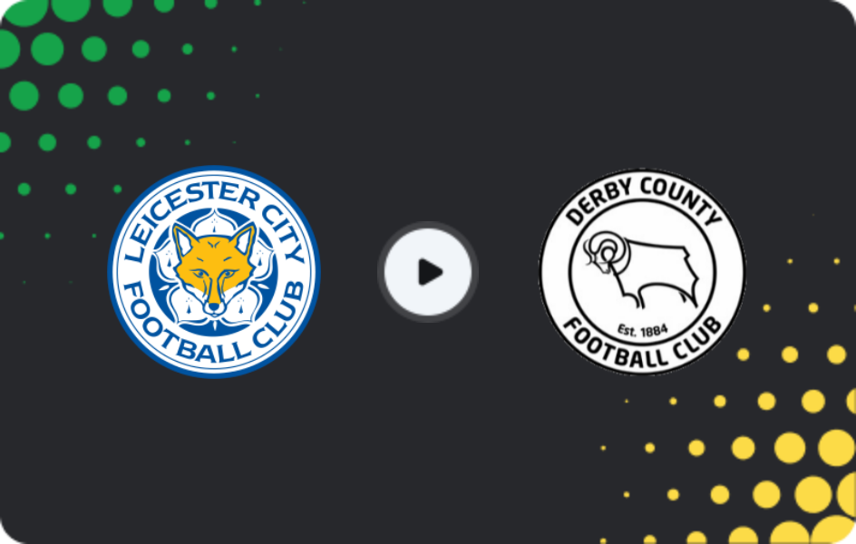 Where to watch Leicester — Derby County, Championship, 29.12.2025