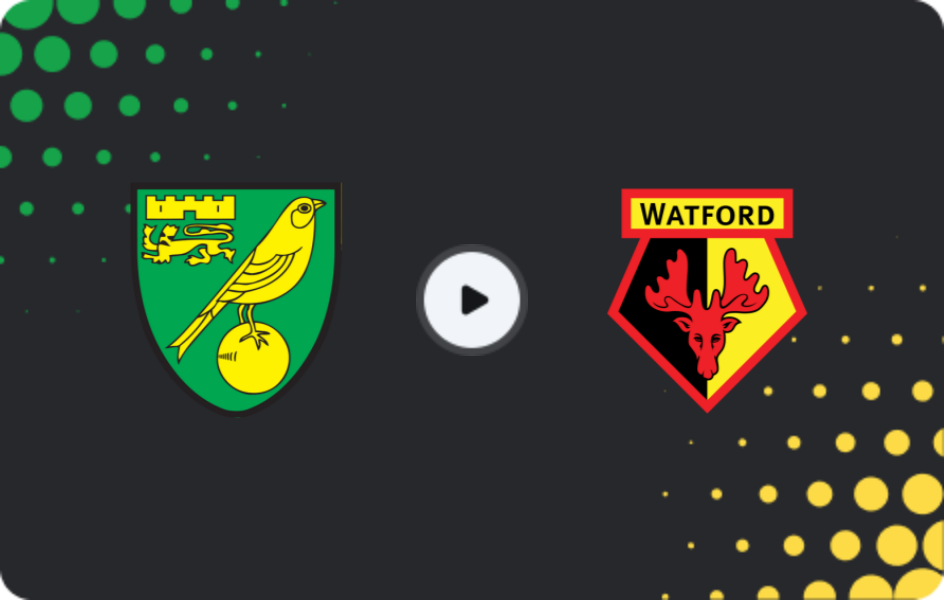 Where to watch Norwich — Watford, Championship, 29.12.2025