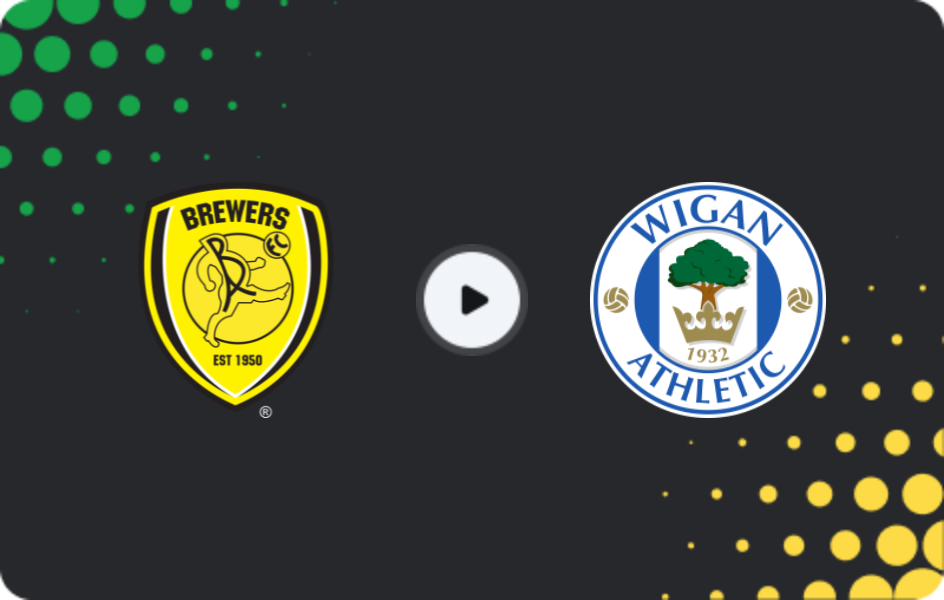 Where to watch Burton Albion — Wigan, League One, 29.12.2025