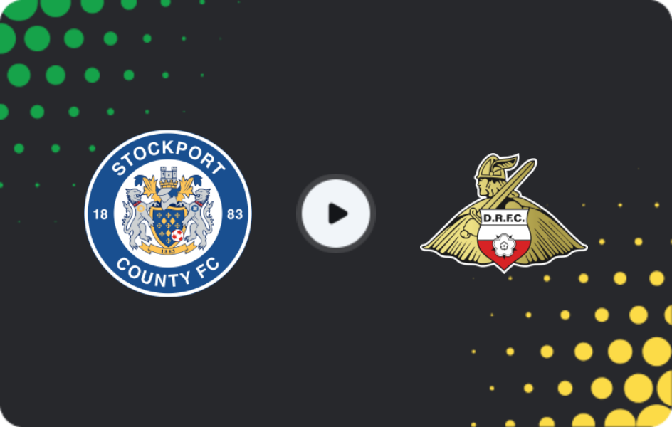 Where to watch Stockport County — Doncaster, League One, 29.12.2025