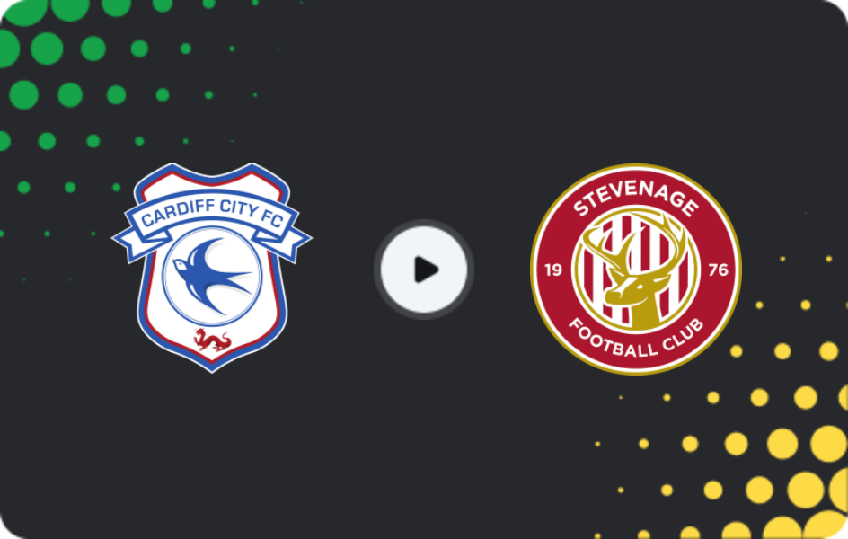 Where to watch Cardiff City — Stevenage, League One, 29.12.2025
