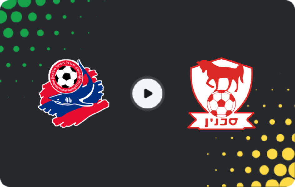 Where to watch Hapoel Haifa — Bnei Sakhnin, Ligat Ha'al, 30.12.2025