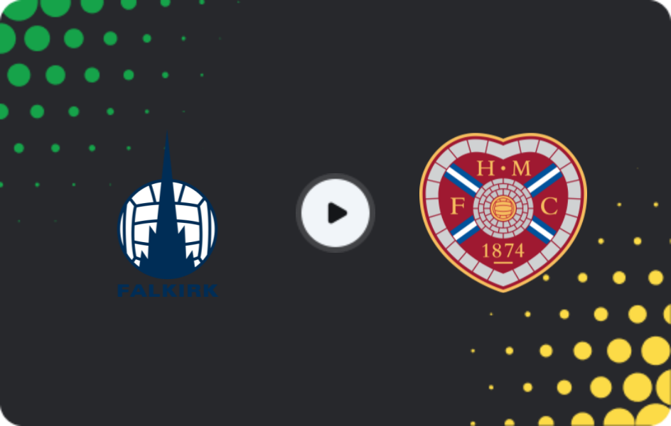 Where to watch Falkirk — Hearts, Premiership, 13.12.2025