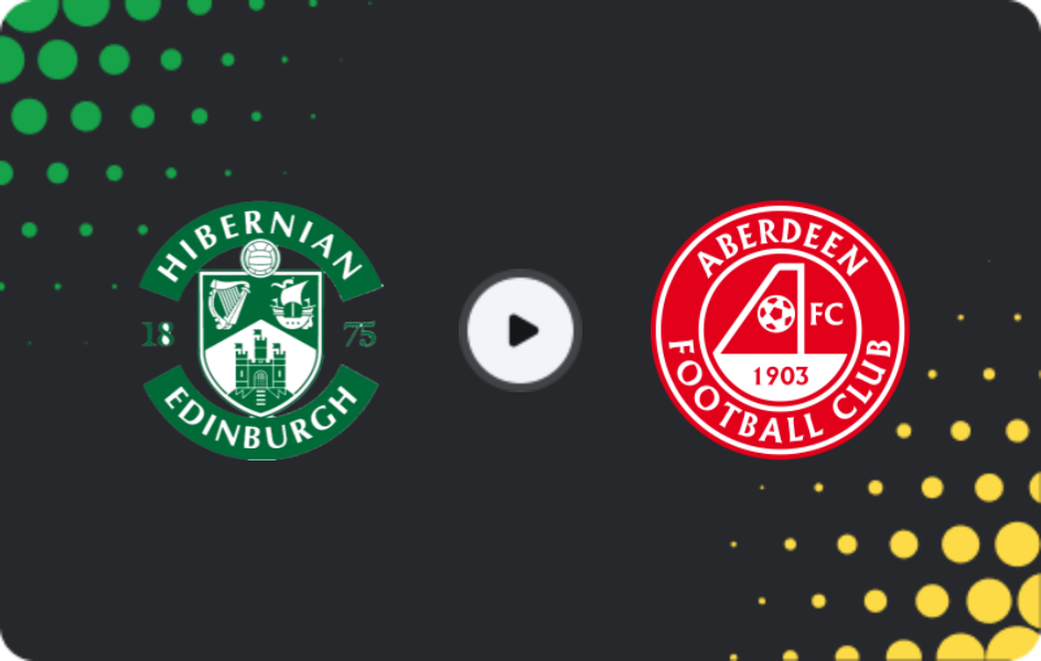 Where to watch Hibernian — Aberdeen, Premiership, 30.12.2025