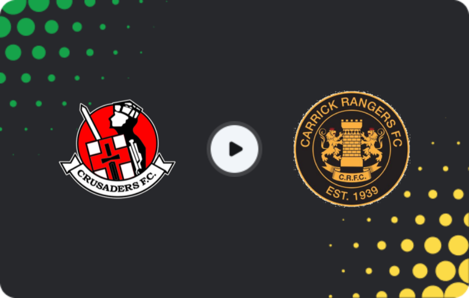 Where to watch Crusaders FC — Carrick Rangers, Premiership, 30.12.2025
