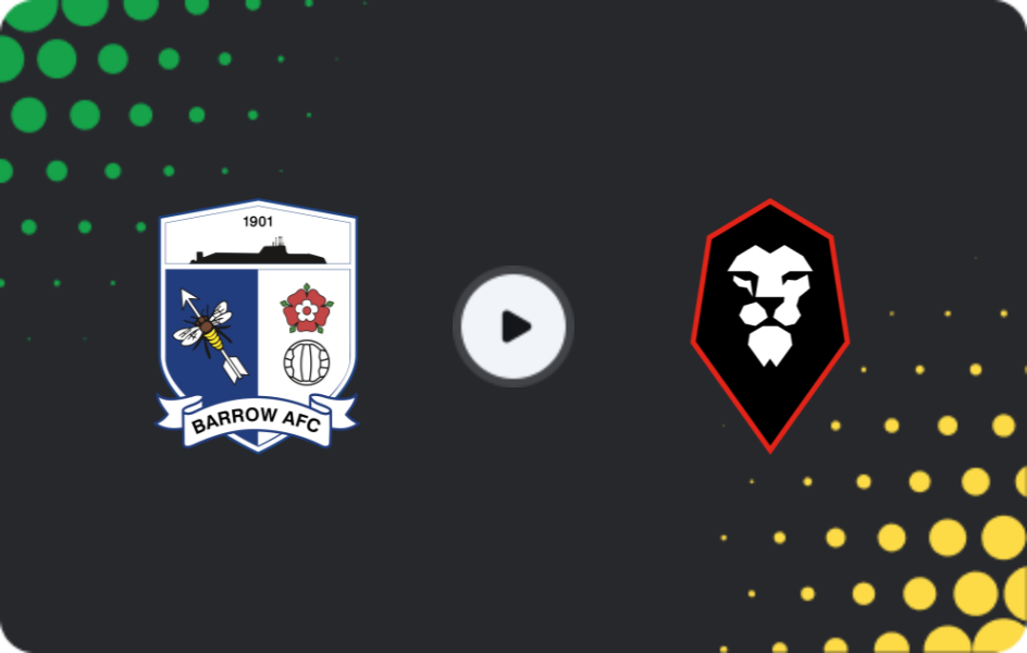 Where to watch Barrow — Salford City, League Two, 01.01.2026