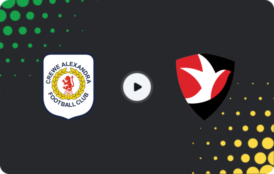 Where to watch Crewe Alexandra — Cheltenham, League Two, 01.01.2026