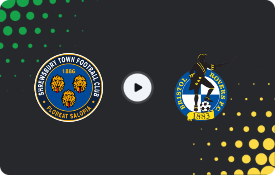 Where to watch Shrewsbury Town — Bristol Rovers, League Two, 01.01.2026