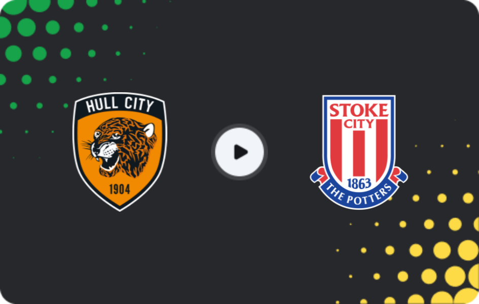 Where to watch Hull City — Stoke City, Championship, 01.01.2026