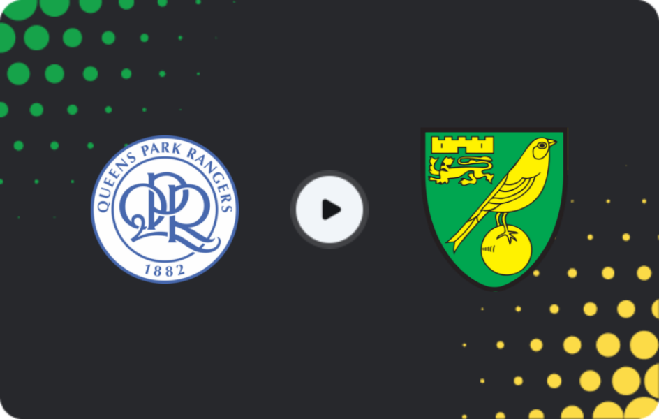 Where to watch QPR — Norwich, Championship, 01.01.2026