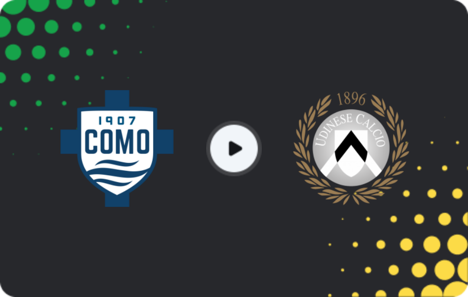 Where to watch Como — Udinese, Serie A, 03.01.2026